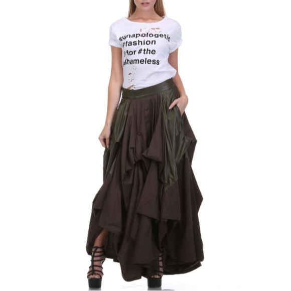 Olive Damsel Maxi Skirt - Picture 2 of 4